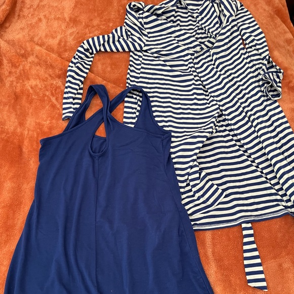 Maternity pijama set - night gown and robe - Picture 1 of 2